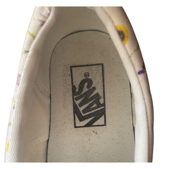 Vans Doheny Pressed Flower Floral Canvas Shoes Women’s Size 8 Cream Multicolor - Picture 7 of 9